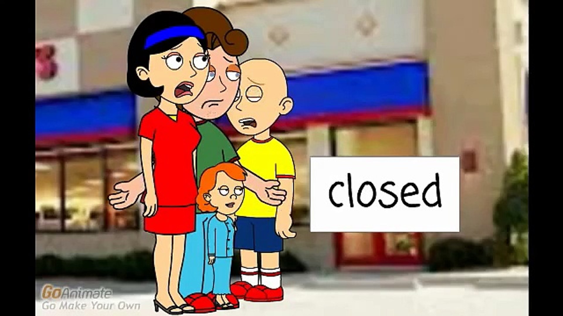 Caillou Caillou Misbehaves At Chuck E Cheeses Again Caillou 2014 Video Dailymotion - caillou plays roblox in the librarygos to chuck e