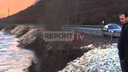 Report TV - Hapen portat e Ulzës e Shkopetit lumi Mat rrezikon Rrugën e Kombit