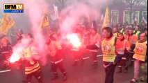 Drôme : un millier de pompiers dans la rue contre les suppressions de postes