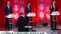 Donald Trump slammed President Bush like no other Republican has in GOP Debate (VIDEO)