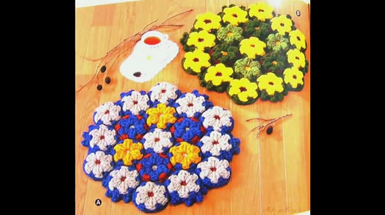 Японское вязание  Коврики крючком