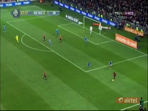 1-1 Valère Germain Goal - Nice v. Olympique Marseille - 14.02.2016