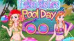 Disney Frozen Games - Frozen Sisters Pool Day - Disney Princess Games for Girls