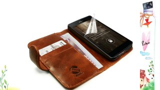 Tuff-Luv Wallet Case - Funda para Sony Xperia Z2 marrón