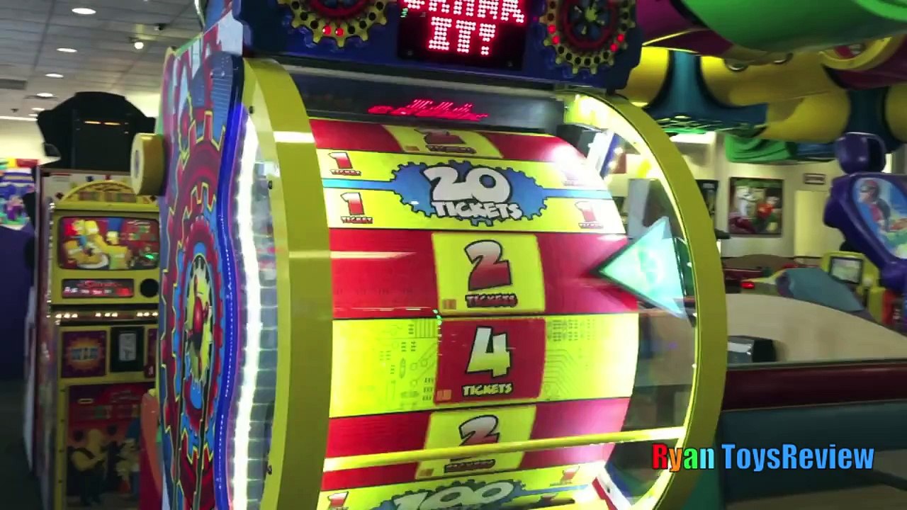 Chuck E Cheese Family Fun Indoor Games and Activities for Kids Children Play Area Ryan ToysReview