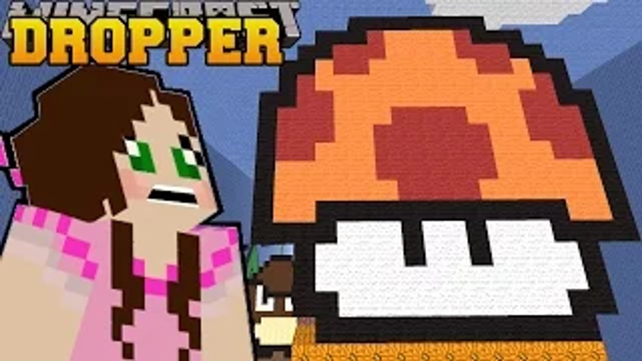 PAT AND JEN PopularMMOs Minecraft: SUPER MARIO DROPPER!! - Custom Map [3]