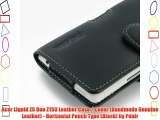 Acer Liquid Z5 Duo Z150 Leather Case / Cover (Handmade Genuine Leather) - Horizontal Pouch