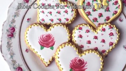 How To Decorate Rose Cookies For Valentine's Day!
