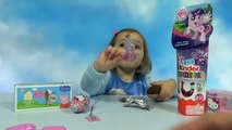 Свинка Пеппа Май Лит Пони и Хелоу Китти игрушки в яйцах сюрприз распаковка Peppa Pig MLP toys in egg