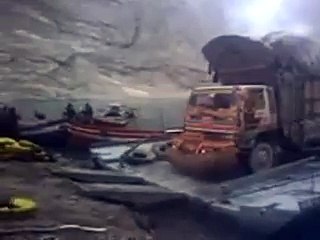 Truck sinks in Ata abad lake
