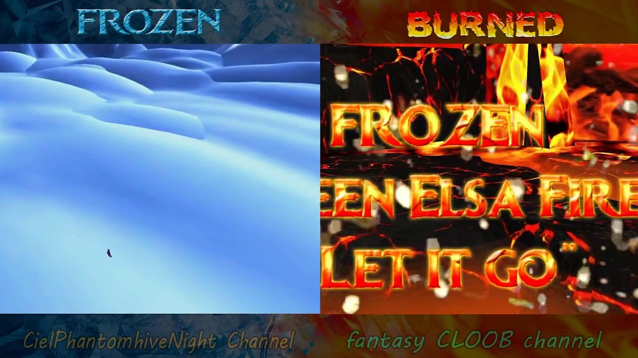Frozen vs. Burned - LET IT GO | 2 Versions At Same Time