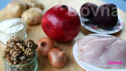 гранатовый браслет салат рецепт новогодний