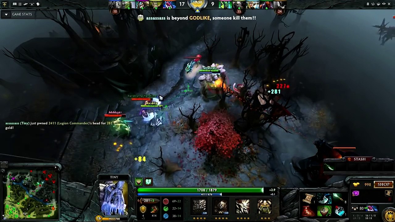 Dota 2 - w33 Top 1 mmr europe Tiny 1 vs 5 - Ranked Match!