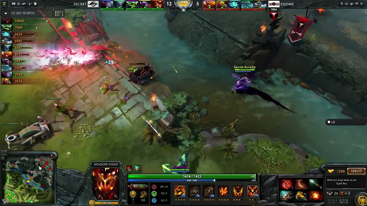 Dota 2 TI5 Main Event Day 2 Team Secret vs EHOME game 1 ENG
