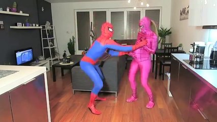 PREGNANT SPIDERGIRL PRANK - Spiderman vs Darth Vader Funny Superhero Movie In Real Life