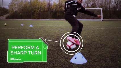 Soccer shooting drill: Finish from three angles