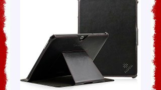 Leicke MANNA | Funda protección carcasa para Samsung Galaxy Tab 4 T530 T535 | Piel genuina