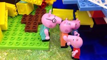 Peppa Pig Pirate Ship Construction Set Parody George Blows Up House Stop Motion Lego