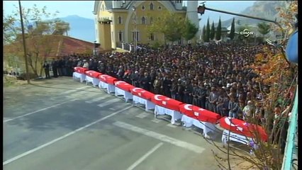 Ermenek’te 8 madenci dualarla uğurlandı