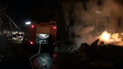 Çorum'da köy yangını; yaklaşık 30 ev kül oldu