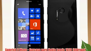Samrick S Wave - Carcasa para Nokia Lumia 1020 (hidrogel incluye protector de pantalla gamuza