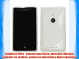 Samrick S Wave - Carcasa para Nokia Lumia 925 (hidrogel protector de pantalla gamuza de microfibra