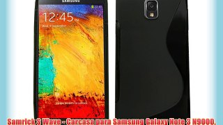 Samrick S Wave - Carcasa para Samsung Galaxy Note 3 N9000 N9002 y N9005 (hidrogel incluye protector