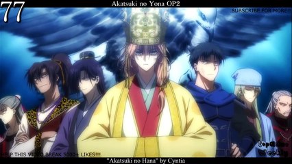 My Top 100 Anime Openings (Female Vocals Ver.)