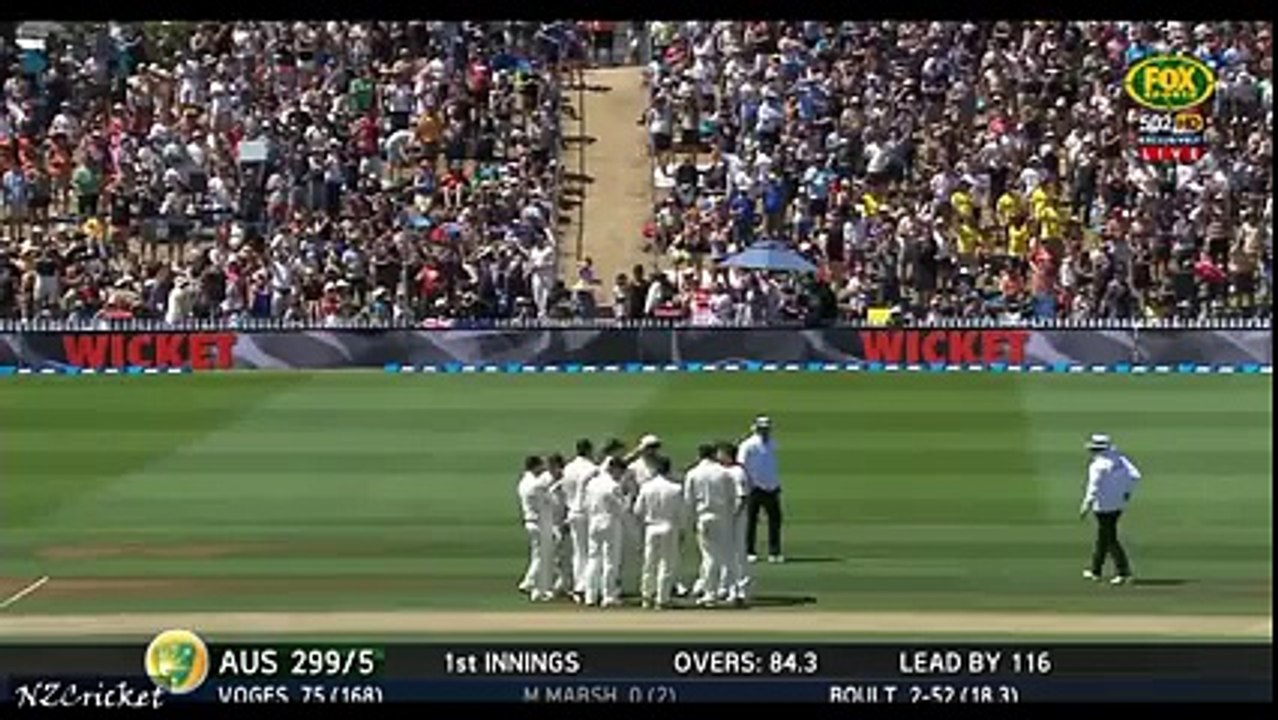 Trent Boult’s brilliant one hand catch to dimiss Mitchell Marsh - NZ vs AUS 1st Test Day 2