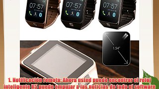 Japace® R5 Bluetooth 4.0 Reloj de pulsera elegante reloj teléfono gratuito de llamadas Mensaje