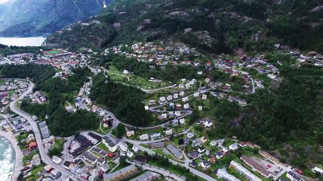 Оригинальный город Одда, Норвегия, 4К