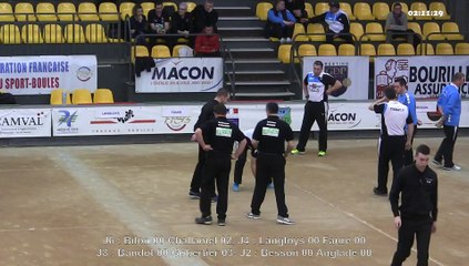 Quarts de finale, Troisième étape du Super 16, Sport Boules, Mâcon 2016