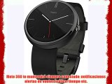 Motorola Moto 360 - Smartwatch Android (pantalla 1.56 4 GB 512 MB RAM correa de cuero batería