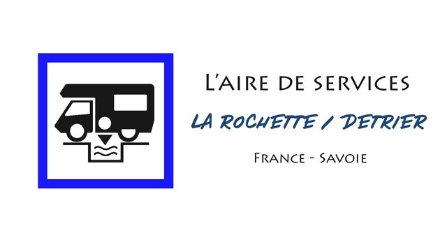 Aire camping-car de La Rochette/Détrier en Savoie