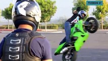 Motorcycle Stunt Riding - BMW - Kawasaki