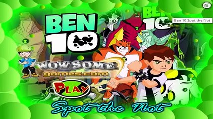 Ben10 Spot The Not- Ben10 Games