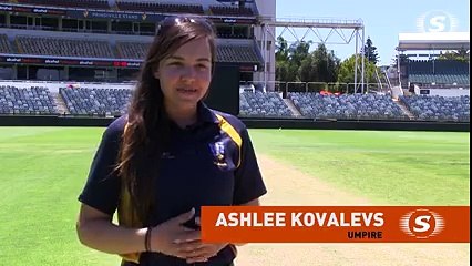 Elegant Female Cricket Umpire