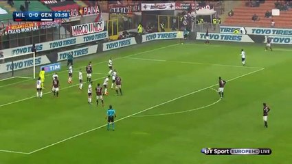Carlos Bacca Goal - AC Milan 1-0 Genoa 14.02.2016 HD