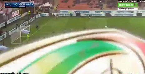 Carlos Bacca Goal - AC Milan 1 - 0 Genoa - 14-02-2016 -