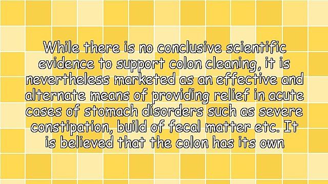 Colon Cleaning or Colonic Irrigation