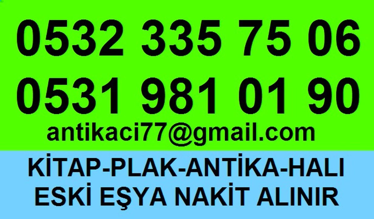 ATAŞEHİR ANTİKA ALANLAR ANTİKA EŞYA İKİNCİ EL KİTAP PLAK ALANLAR