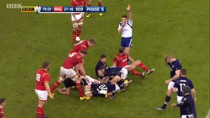La grosse cartouche de Jamie Roberts sur Blair Cowan