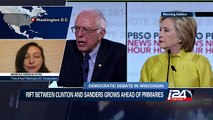 02/12: Rift between Clinton and Sanders grows ahead of primaries