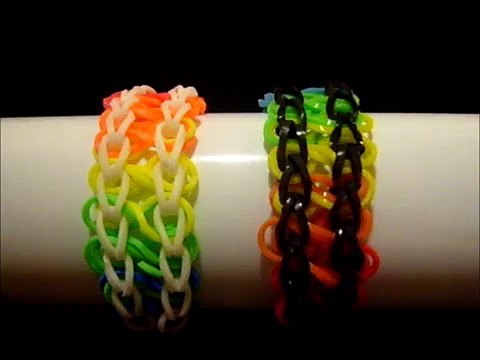 Rainbow loom bands Bracelet elastique Pepper loom tuto francais facile