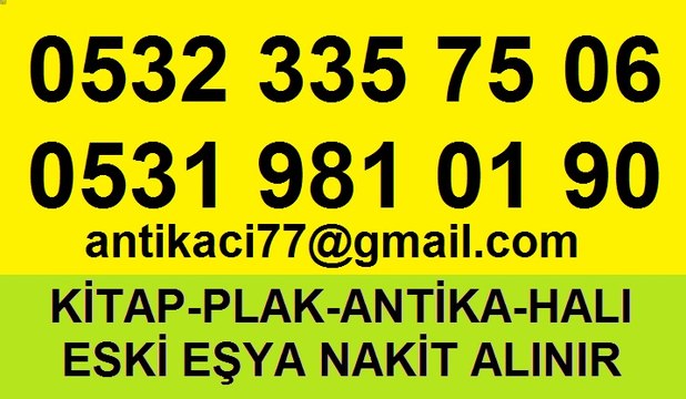 SANCAKTEPE ANTİKA ALANLAR ANTİKA EŞYA İKİNCİ EL KİTAP PLAK ALANLAR