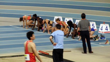 série 60m haies femmes Gand 2016