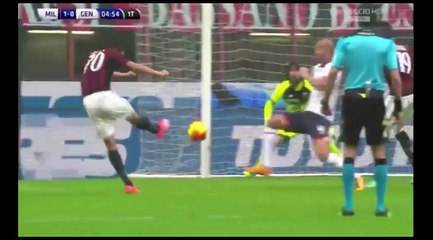 Milan 2-1  Genoa All Goals - 14.02.2016 HD