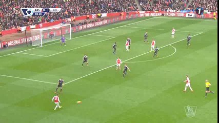 Theo Walcott Goal HD - Arsenal 1-1 Leicester - 14-02-2016
