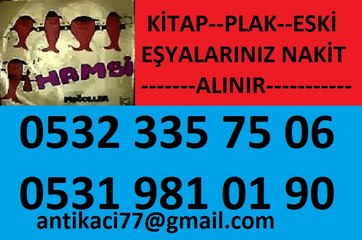 KARTAL ANTİKA ALANLAR ANTİKA EŞYA İKİNCİ EL KİTAP PLAK ALANLAR