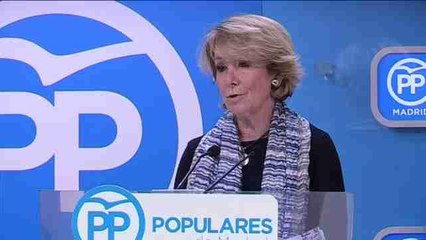Aguirre dimite como presidente del PP de Madrid